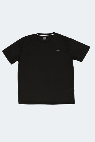 Slazenger REPUBLIC Büyük Beden Erkek Kısa Kollu T-Shirt Siyah - Thumbnail