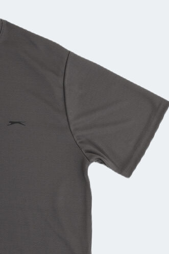 Slazenger REPUBLIC Big Size Men's Short Sleeve T-Shirt Dark Grey - Thumbnail