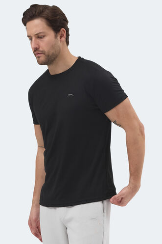 Slazenger REPUBLIC Men's Short Sleeve T-Shirt Black - Thumbnail