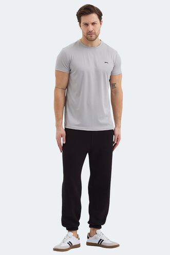 Slazenger REPUBLIC Men's Short Sleeve T-Shirt Light Grey - Thumbnail
