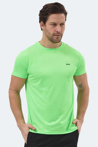 Slazenger REPUBLIC Men's Short Sleeve T-Shirt Neon Green - Thumbnail