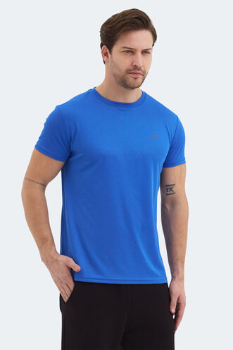 Slazenger REPUBLIC Men's Short Sleeve T-Shirt Sax Blue - Thumbnail