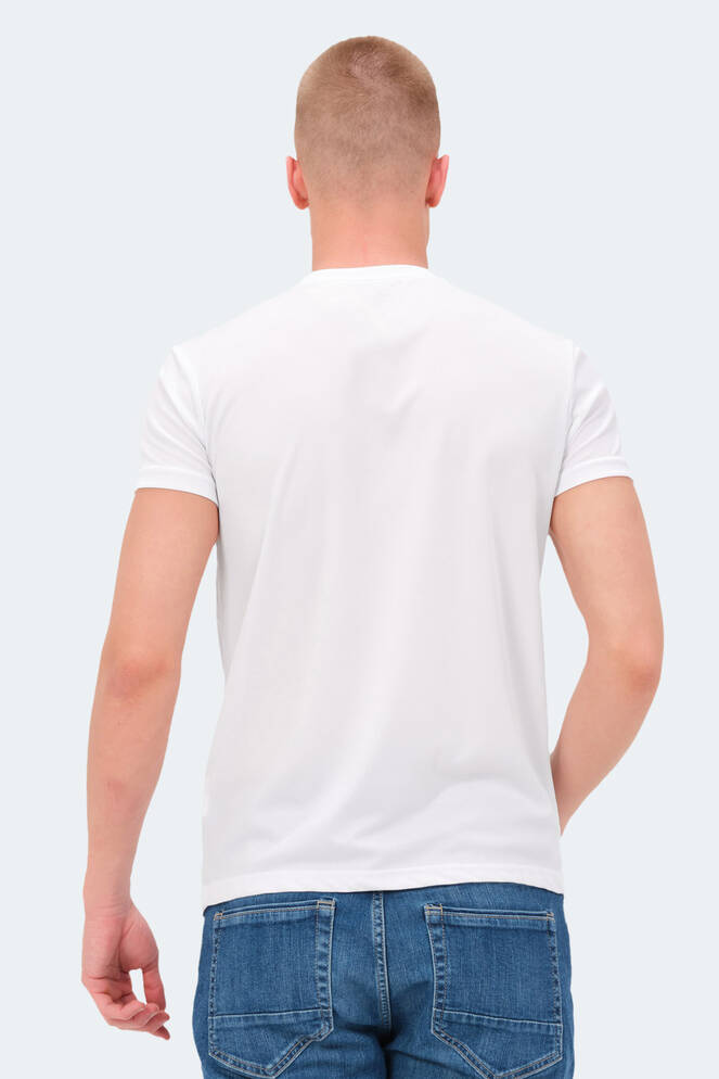 Slazenger REPUBLIC MTR Erkek Tişört Beyaz