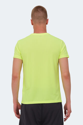 Slazenger REPUBLIC MTR Erkek Neon Sarı Tişört - Thumbnail