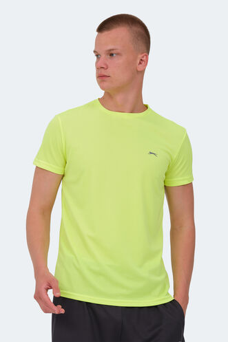 Slazenger REPUBLIC MTR Erkek Neon Sarı Tişört - Thumbnail