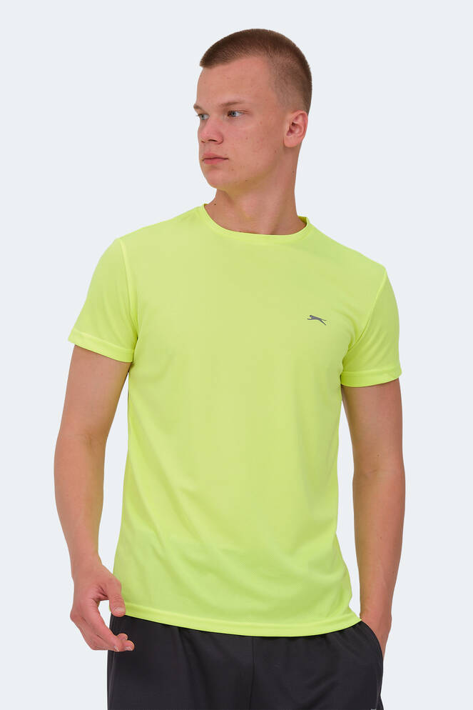 Slazenger REPUBLIC MTR Erkek Neon Sarı Tişört