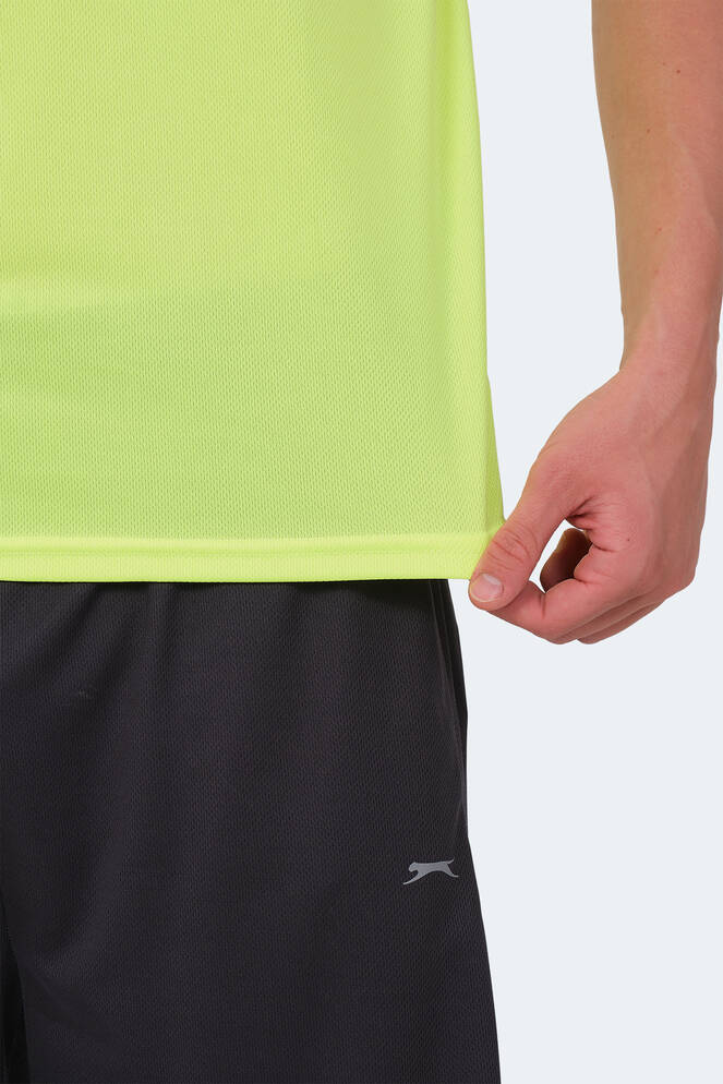 Slazenger REPUBLIC MTR Erkek Neon Sarı Tişört