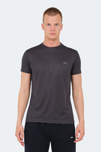 Slazenger REPUBLIC MTR Men's T-Shirt Dark Gray - Thumbnail