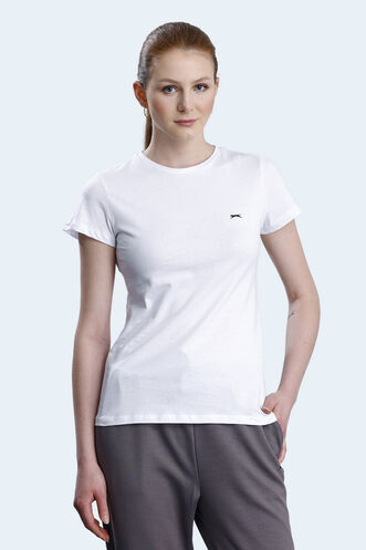 Slazenger - Slazenger RETO Kadın Tişört Beyaz