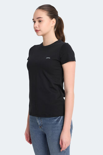 Slazenger RETO Kadın Tişört Siyah - Thumbnail