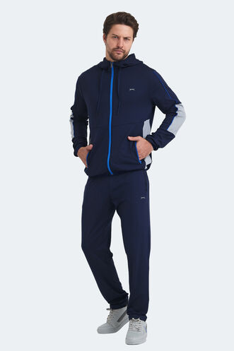 Slazenger REUEL Men's Tracksuit Navy - Thumbnail