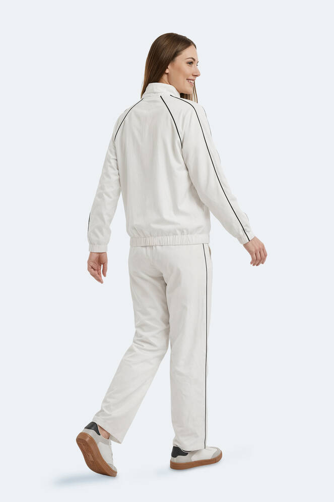 Slazenger REVEL Kadın Dik Yaka Fermuarlı Kemik Eşofman Takımı