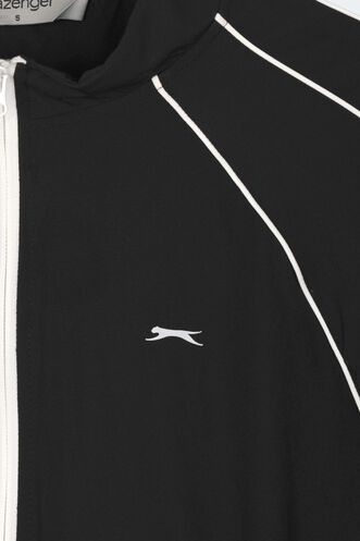 Slazenger REVEL Kadın Dik Yaka Fermuarlı Siyah Eşofman Takımı - Thumbnail