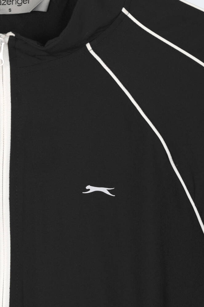Slazenger REVEL Kadın Dik Yaka Fermuarlı Siyah Eşofman Takımı
