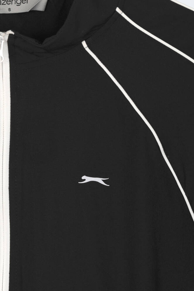 Slazenger REVEL Kadın Dik Yaka Fermuarlı Siyah Eşofman Takımı