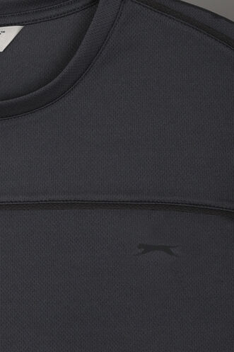 Slazenger REVIVE Erkek Koyu Gri Tişört - Thumbnail