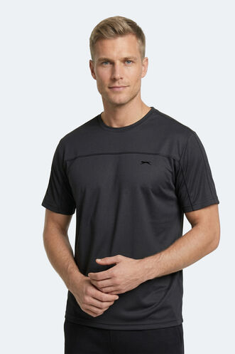 Slazenger REVIVE Erkek Koyu Gri Tişört - Thumbnail