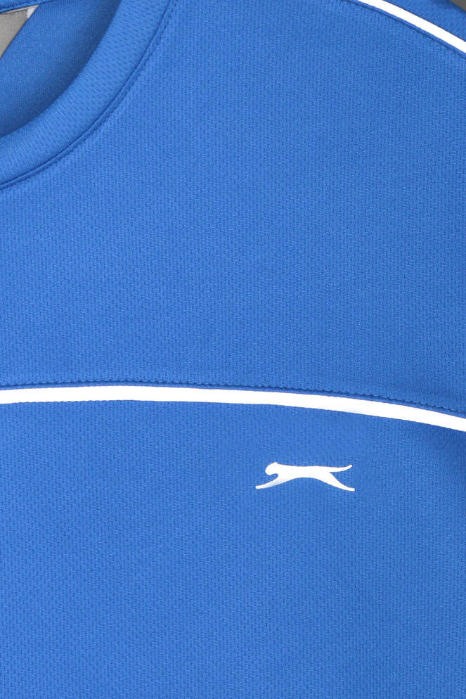 Slazenger REVIVE Erkek Saks Mavi Tişört