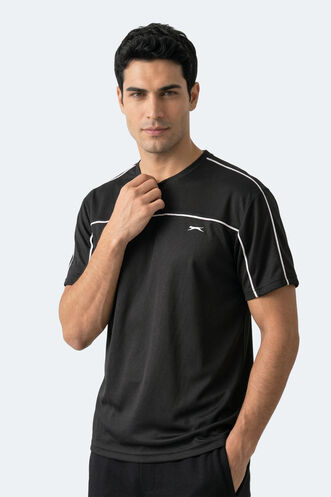 Slazenger REVIVE Erkek Siyah Tişört - Thumbnail