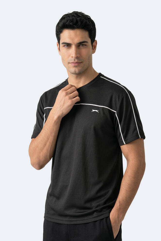 Slazenger REVIVE Erkek Siyah Tişört