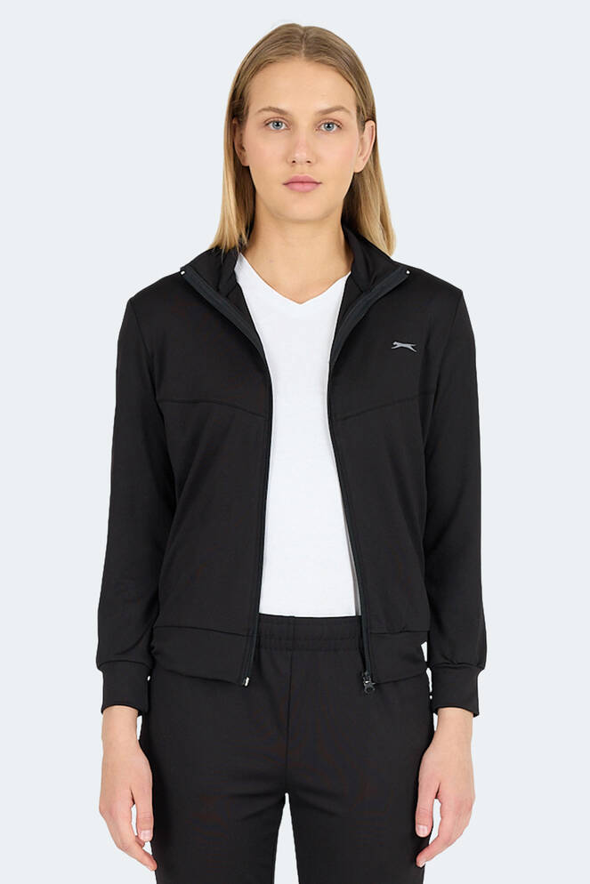 Slazenger REVOLT Kadın Sweatshirt Siyah