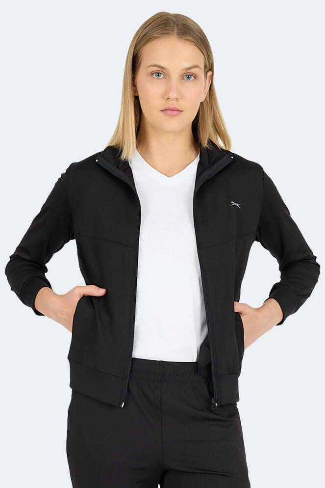 Slazenger REVOLT Kadın Sweatshirt Siyah