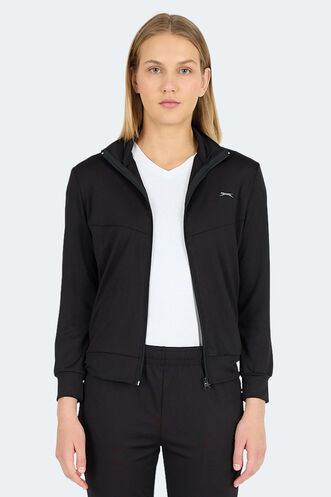 Slazenger - Slazenger REVOLT Kadın Sweatshirt Siyah