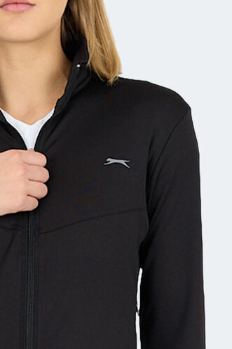 Slazenger REVOLT Kadın Sweatshirt Siyah - Thumbnail