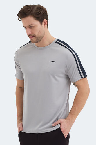 Slazenger REWIND Erkek Gri Tişört - Thumbnail