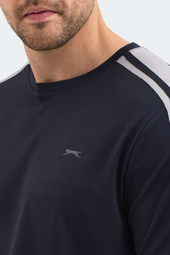 Slazenger REWIND Erkek Koyu Gri Tişört - Thumbnail