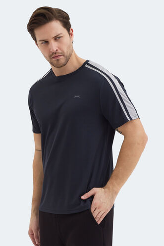 Slazenger REWIND Erkek Koyu Gri Tişört - Thumbnail