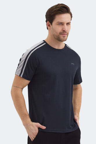 Slazenger REWIND Erkek Koyu Gri Tişört - Thumbnail