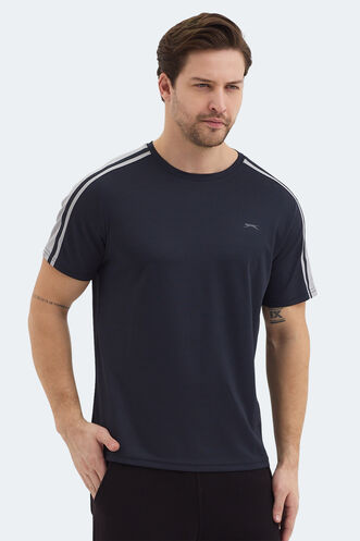 Slazenger REWIND Erkek Koyu Gri Tişört - Thumbnail