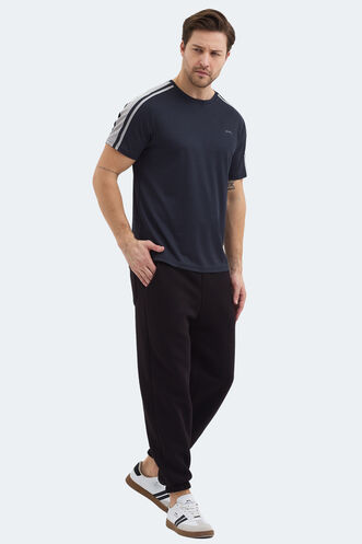 Slazenger REWIND Erkek Koyu Gri Tişört - Thumbnail