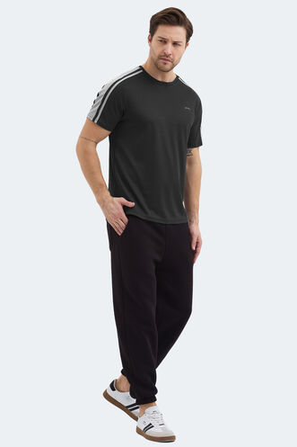 Slazenger REWIND Erkek Koyu Gri Tişört - Thumbnail