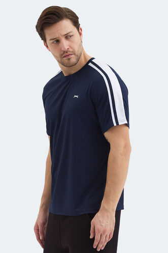 Slazenger REWIND Erkek Lacivert Tişört - Thumbnail