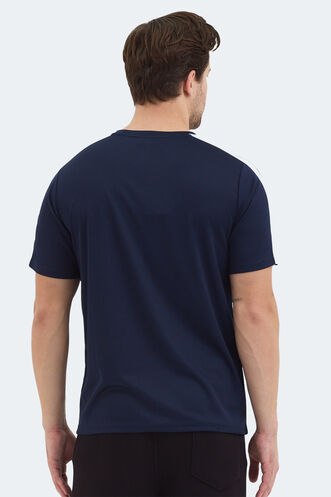 Slazenger REWIND Erkek Lacivert Tişört - Thumbnail