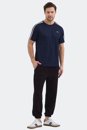 Slazenger REWIND Erkek Lacivert Tişört - Thumbnail