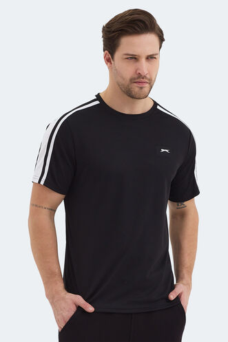 Slazenger REWIND Erkek Siyah Tişört - Thumbnail