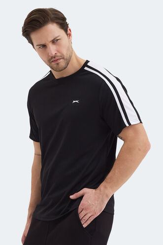 Slazenger REWIND Erkek Siyah Tişört - Thumbnail