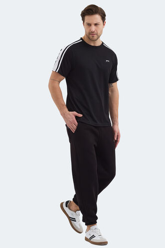 Slazenger REWIND Erkek Siyah Tişört - Thumbnail