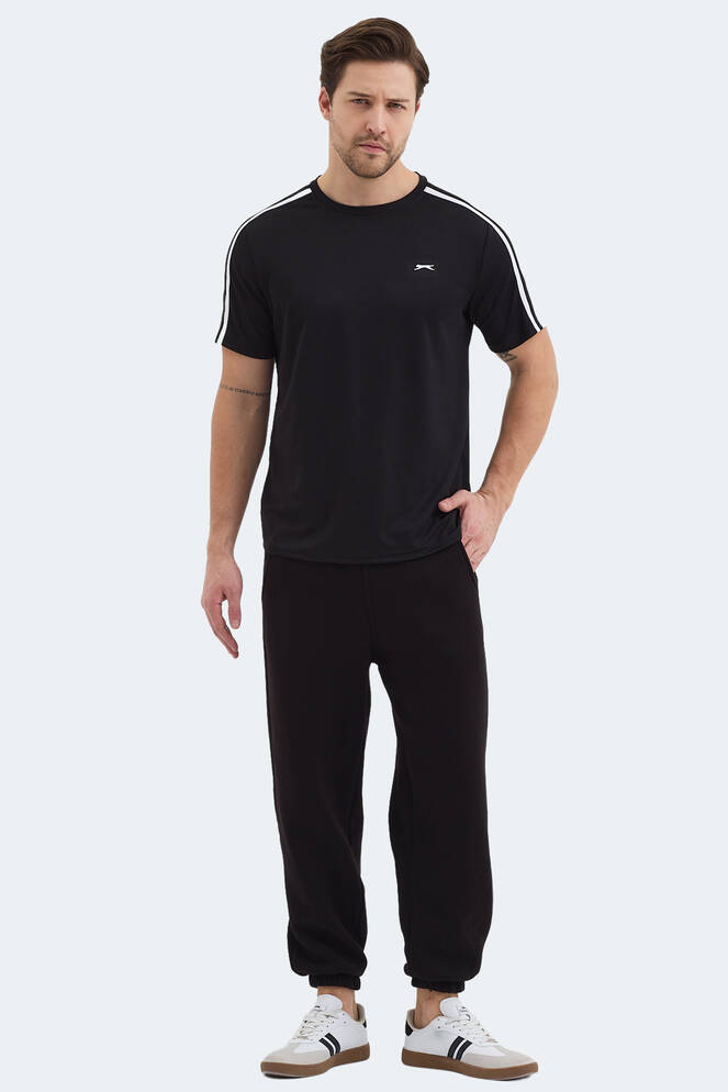 Slazenger REWIND Erkek Siyah Tişört