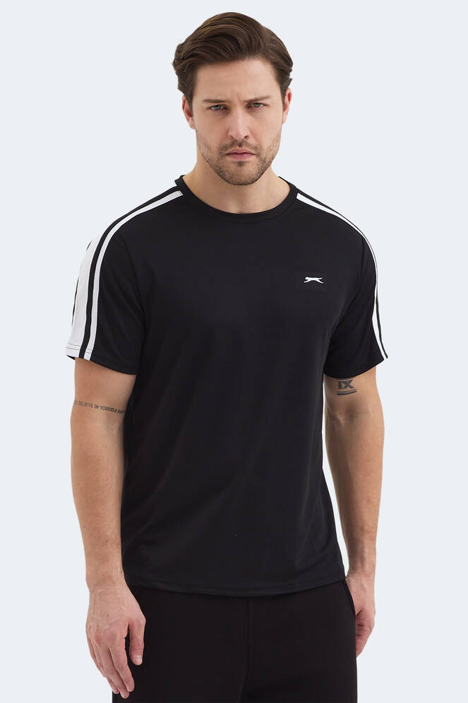 Slazenger REWIND Erkek Siyah Tişört