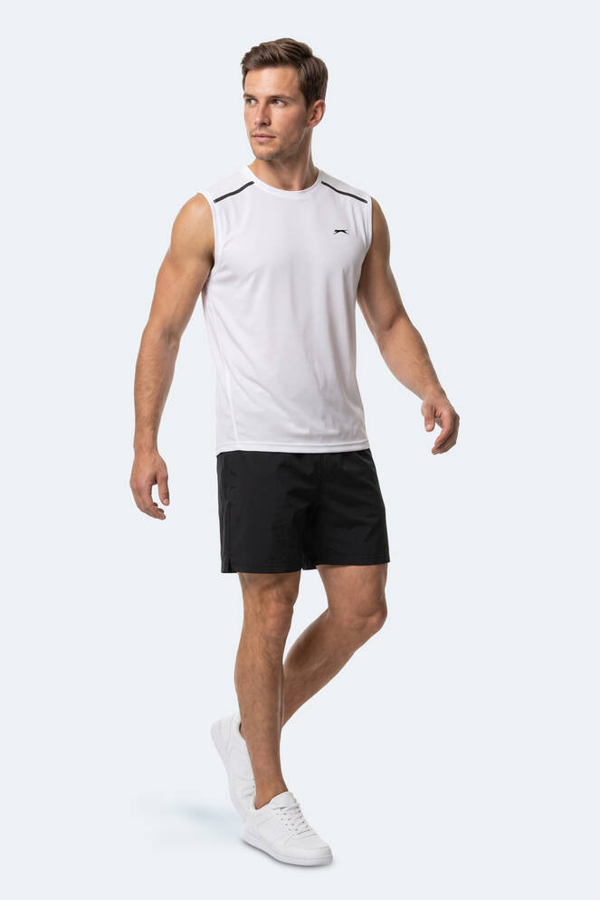 Slazenger REXIS Erkek Kolsuz Beyaz Tişört