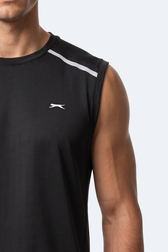 Slazenger REXIS Erkek Kolsuz Siyah Tişört