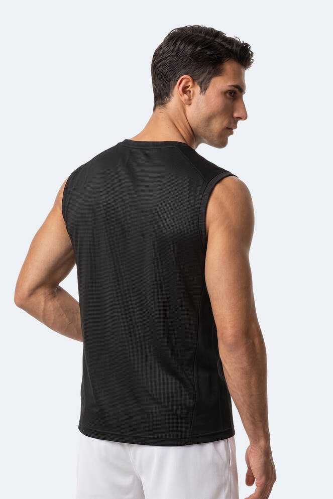 Slazenger REXIS Erkek Kolsuz Siyah Tişört