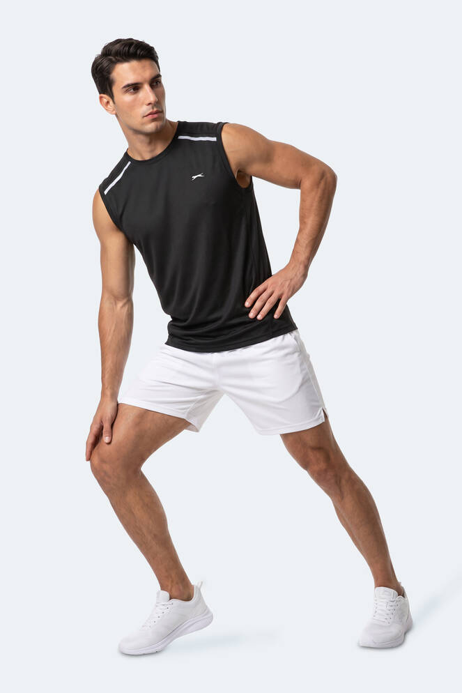 Slazenger REXIS Erkek Kolsuz Siyah Tişört