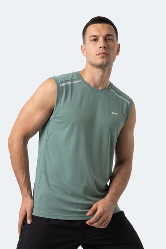 Slazenger REXIS Erkek Kolsuz Su Yeşili Tişört - Thumbnail