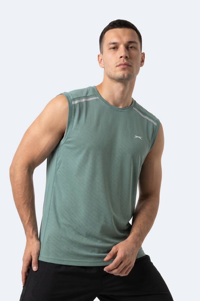 Slazenger REXIS Erkek Kolsuz Su Yeşili Tişört