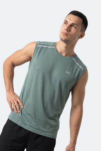 Slazenger REXIS Erkek Kolsuz Su Yeşili Tişört - Thumbnail